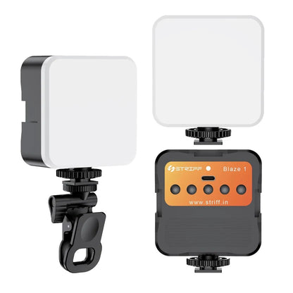 Mini LED Video Light for Mobile & Camera – Rechargeable Clip-On Vlogging Light