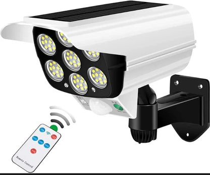 Solar LED Security Wall Light with Motion Sensor & Remote Control – Waterproof Outdoor Flood Light