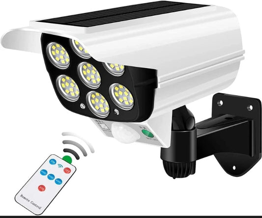 Solar LED Security Wall Light with Motion Sensor & Remote Control – Waterproof Outdoor Flood Light