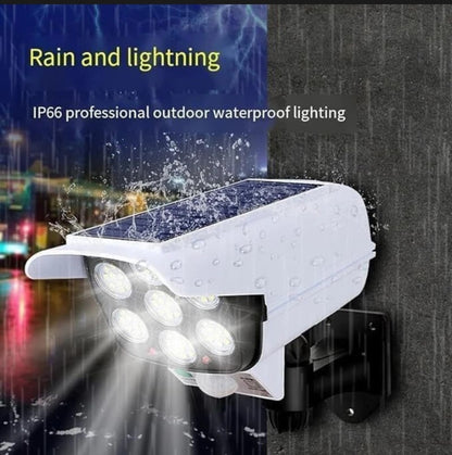 Solar LED Security Wall Light with Motion Sensor & Remote Control – Waterproof Outdoor Flood Light