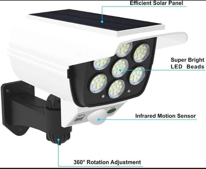 Solar LED Security Wall Light with Motion Sensor & Remote Control – Waterproof Outdoor Flood Light