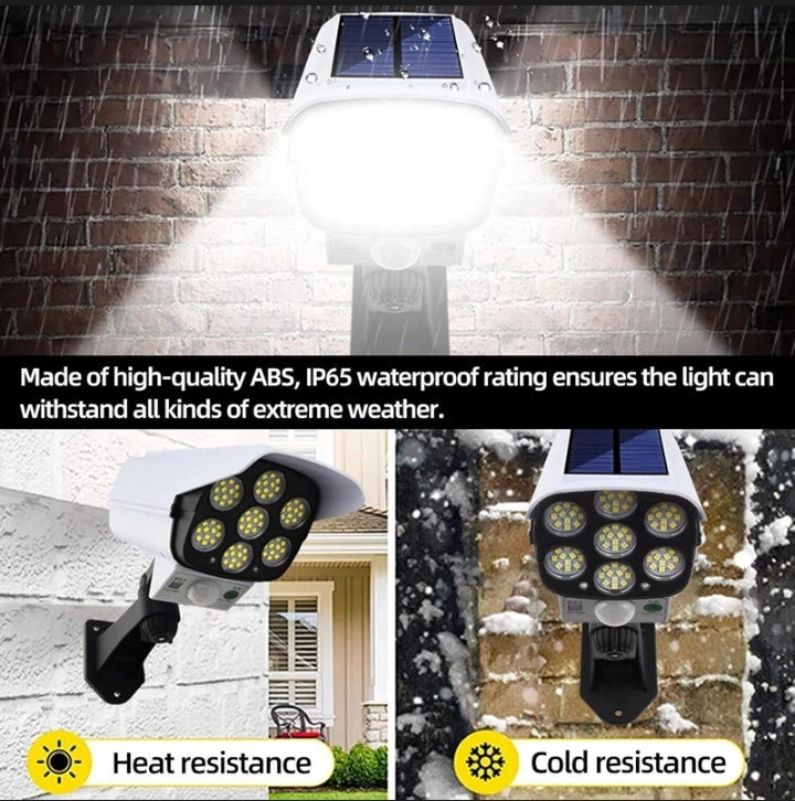 Solar LED Security Wall Light with Motion Sensor & Remote Control – Waterproof Outdoor Flood Light