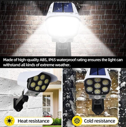Solar LED Security Wall Light with Motion Sensor & Remote Control – Waterproof Outdoor Flood Light